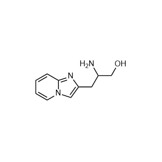 2-Amino-3-(imidazo[1,2-a]pyridin-2-yl)-1-propanol structure