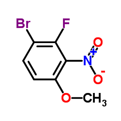 1-Bromo-2-fluoro-4-methoxy-3-nitrobenzene Structure