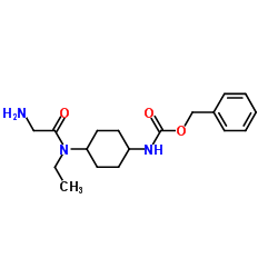 Benzyl {4-[ethyl(glycyl)amino]cyclohexyl}carbamate结构式