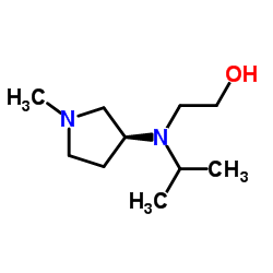 2-{Isopropyl[(3S)-1-methyl-3-pyrrolidinyl]amino}ethanol结构式