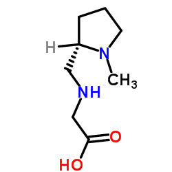 N-{[(2S)-1-Methyl-2-pyrrolidinyl]methyl}glycine Structure