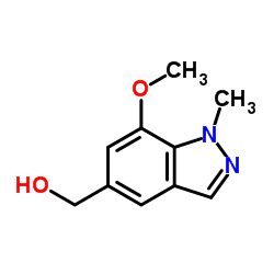 (7-Methoxy-1-methyl-1H-indazol-5-yl)methanol structure