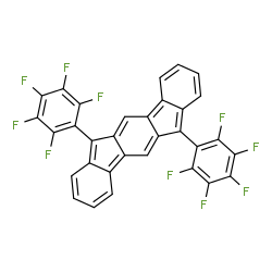 6,12-bis(perfluorophenyl)indeno[1,2-b]fluorene结构式