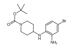 tert-butyl 4-(2-amino-4-bromoanilino)piperidine-1-carboxylate structure