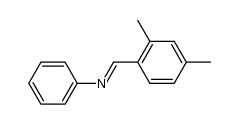 (E)-N-(2,4-DIMETHYLBENZYLIDENE)ANILINE结构式