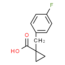 1-(4-Fluorobenzyl)cyclopropanecarboxylic acid结构式