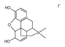 (5α,6α)-7,8-didehydro-4,5-epoxy-3,6-dihydroxy-17,17-dimethylmorphinanium iodide Structure