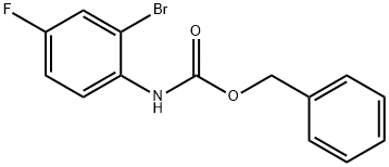 benzyl (2-bromo-4-fluorophenyl)carbamate Structure