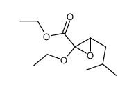 Oxiranecarboxylic acid, 2-ethoxy-3-(2-methylpropyl)-, ethyl ester (9CI)结构式