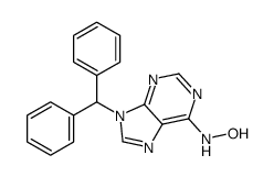 N-(9-benzhydrylpurin-6-yl)hydroxylamine结构式