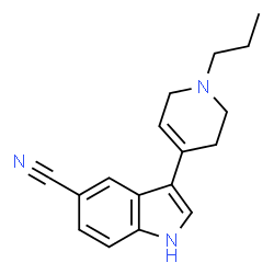 3-(1-Propyl-1,2,3,6-tetrahydro-pyridin-4-yl)-1H-indole-5-carbonitrile结构式