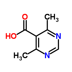 4,6-二甲基嘧啶-5-羧酸结构式