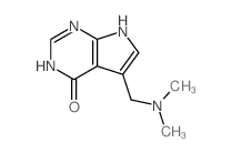 4H-Pyrrolo[2,3-d]pyrimidin-4-one,5-[(dimethylamino)methyl]-3,7-dihydro- Structure