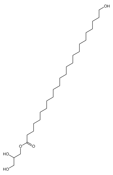 2,3-dihydroxypropyl 24-hydroxytetracosanoate结构式