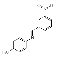 N-(4-methylphenyl)-1-(3-nitrophenyl)methanimine Structure