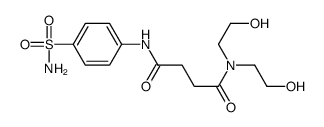 N',N'-bis(2-hydroxyethyl)-N-(4-sulfamoylphenyl)butanediamide Structure