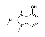 (9ci)-1-甲基-2-(甲基氨基)-1H-苯并咪唑-4-醇结构式