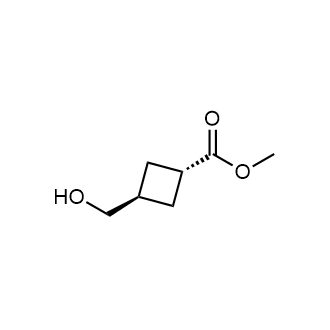 trans-Methyl-3-(hydroxymethyl)cyclobutane-1-carboxylate structure