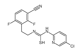 1-(5-chloropyridin-2-yl)-3-[2-(3-cyano-2,6-difluorophenyl)ethyl]thiourea结构式