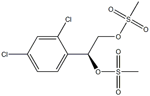 (S)-1-(2,4-二氯苯基)-1,2-乙二醇二甲烷磺酸酯结构式