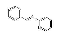 N-(phenylmethylene)-2-Pyridinamine Structure