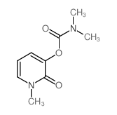 Carbamic acid, dimethyl-, 1,2-dihydro-1-methyl-2-oxo-3-pyridinyl ester结构式