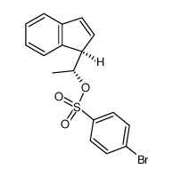 (R)-1-((R)-1H-inden-1-yl)ethyl 4-bromobenzenesulfonate Structure