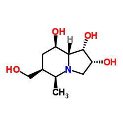 1,2,8-Indolizinetriol, octahydro-6-(hydroxymethyl)-5-methyl-, [1S-(1alpha,2alpha,5ba,6ba,8ba,8aba)]- (9CI) structure