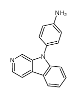 4-pyrido[3,4-b]indol-9-ylaniline structure