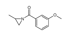 1-(3-methoxybenzoyl)-2-methylaziridine结构式