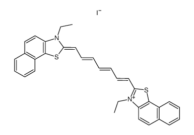 1,7-bis-(3-ethyl-naphtho[2,1-d]thiazol-2-yl)-heptamethinium, iodide结构式