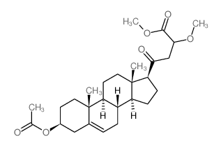 21-Norchol-5-en-24-oicacid, 3b-hydroxy-23-methoxy-20-oxo-,methyl ester, acetate (8CI)结构式