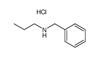 N-propyl-N-benzylamine hydrochloride结构式