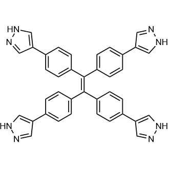 1,1,2,2-Tetrakis(4-(1H-pyrazol-4-yl)phenyl)ethene structure