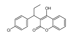 3-[1-(4-chlorophenyl)propyl]-4-hydroxychromen-2-one结构式