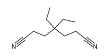 3,3-Diaethyl-1,5-dicyanopentan结构式