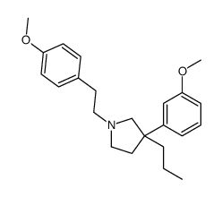 3-(3-methoxyphenyl)-1-[2-(4-methoxyphenyl)ethyl]-3-propylpyrrolidine结构式