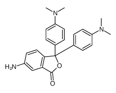 6-amino-3,3-bis[4-(dimethylamino)phenyl]-2-benzofuran-1-one Structure