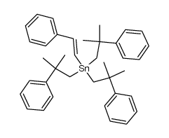 (E)-1-trineophylstannyl-2-phenylethylene Structure