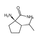 Cyclopentanecarboxamide, 1-amino-2-(1-methylethyl)-, (1R,2S)- (9CI)结构式