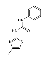 N-(4-Methyl-2-thiazolyl)-N'-phenylharnstoff Structure