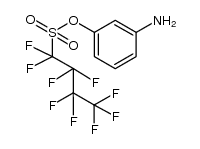 Perfluorbutylsulfonsaeure-3-amino-phenylester structure