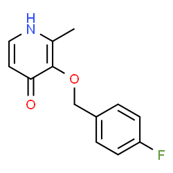 3-(4-Fluorobenzyloxy)-2-methyl-1H-pyridin-4-one structure