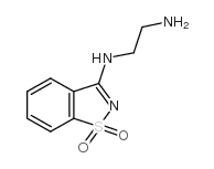 N-*1*-(1,1-二氧代-1H-1lambda*6*-苯并[d]异噻唑-3-基)-乙烷-1,2-二胺结构式