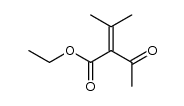 ethyl 3-oxo-2-(2-propylidene)butanoate Structure