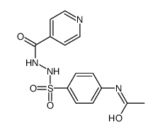 N'-(p-Acetylaminophenylsulfonyl)isonicotinic hydrazide Structure