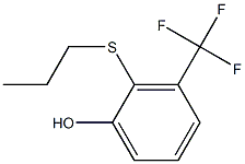 Phenol, 2-(propylthio)-3-(trifluoromethyl)-结构式