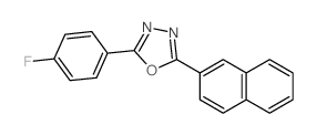 2-(4-Fluorophenyl)-5-(2-naphthyl)-1,3,4-oxadiazole structure