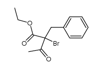 ethyl 2-benzyl-2-bromo-3-oxobutanoate Structure