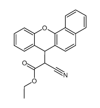 (7H-benzo[c]xanthen-7-yl)-cyano-acetic acid ethyl ester Structure